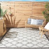 image:imageNourison Home Garden Party Ivory Blue 710 x Round Area Rug Traditional Trellis Bed Room Living Room Dining Room Kitchen Easy Clean Non Shedding 8 RoundIvory Blue