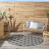 image:imageNourison Home Garden Party Ivory Blue 710 x Round Area Rug Traditional Trellis Bed Room Living Room Dining Room Kitchen Easy Clean Non Shedding 8 RoundCharcoal