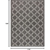image:imageNourison Home Garden Party Ivory Blue 710 x Round Area Rug Traditional Trellis Bed Room Living Room Dining Room Kitchen Easy Clean Non Shedding 8 RoundCharcoal