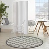 image:imageNourison Home Garden Party Ivory Blue 710 x Round Area Rug Traditional Trellis Bed Room Living Room Dining Room Kitchen Easy Clean Non Shedding 8 RoundIvoryCharcoal