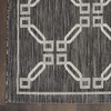 image:imageNourison Home Garden Party Ivory Blue 710 x Round Area Rug Traditional Trellis Bed Room Living Room Dining Room Kitchen Easy Clean Non Shedding 8 RoundCharcoal
