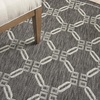 image:imageNourison Home Garden Party Ivory Blue 710 x Round Area Rug Traditional Trellis Bed Room Living Room Dining Room Kitchen Easy Clean Non Shedding 8 RoundCharcoal