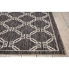 image:imageNourison Home Garden Party Ivory Blue 710 x Round Area Rug Traditional Trellis Bed Room Living Room Dining Room Kitchen Easy Clean Non Shedding 8 RoundCharcoal