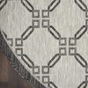 image:imageNourison Home Garden Party Ivory Blue 710 x Round Area Rug Traditional Trellis Bed Room Living Room Dining Room Kitchen Easy Clean Non Shedding 8 RoundIvoryCharcoal