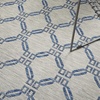 image:imageNourison Home Garden Party Ivory Blue 710 x Round Area Rug Traditional Trellis Bed Room Living Room Dining Room Kitchen Easy Clean Non Shedding 8 RoundIvory Blue