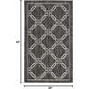 image:imageNourison Home Garden Party Ivory Blue 710 x Round Area Rug Traditional Trellis Bed Room Living Room Dining Room Kitchen Easy Clean Non Shedding 8 RoundCharcoal