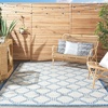 image:imageNourison Home Garden Party Ivory Blue 710 x Round Area Rug Traditional Trellis Bed Room Living Room Dining Room Kitchen Easy Clean Non Shedding 8 RoundIvory Blue