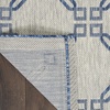 image:imageNourison Home Garden Party Ivory Blue 710 x Round Area Rug Traditional Trellis Bed Room Living Room Dining Room Kitchen Easy Clean Non Shedding 8 RoundIvory Blue