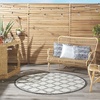 image:imageNourison Home Garden Party Ivory Blue 710 x Round Area Rug Traditional Trellis Bed Room Living Room Dining Room Kitchen Easy Clean Non Shedding 8 RoundIvoryCharcoal
