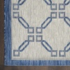 image:imageNourison Home Garden Party Ivory Blue 710 x Round Area Rug Traditional Trellis Bed Room Living Room Dining Room Kitchen Easy Clean Non Shedding 8 RoundIvory Blue