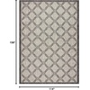 image:imageNourison Home Garden Party Ivory Blue 710 x Round Area Rug Traditional Trellis Bed Room Living Room Dining Room Kitchen Easy Clean Non Shedding 8 RoundIvoryCharcoal