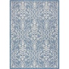 image:imageNourison Home Garden Party IvoryCharcoal 53 x Round Area Rug  Easy Clean Non Shedding Bed Room Living Room Dining Room Kitchen 5 x RoundDenim