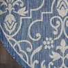 image:imageNourison Home Garden Party IvoryCharcoal 53 x Round Area Rug  Easy Clean Non Shedding Bed Room Living Room Dining Room Kitchen 5 x RoundDenim
