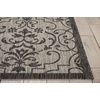 image:imageNourison Home Garden Party IvoryCharcoal 53 x Round Area Rug  Easy Clean Non Shedding Bed Room Living Room Dining Room Kitchen 5 x RoundIvoryCharcoal