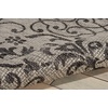 image:imageNourison Home Garden Party IvoryCharcoal 53 x Round Area Rug  Easy Clean Non Shedding Bed Room Living Room Dining Room Kitchen 5 x RoundIvoryCharcoal