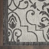 image:imageNourison Home Garden Party IvoryCharcoal 53 x Round Area Rug  Easy Clean Non Shedding Bed Room Living Room Dining Room Kitchen 5 x RoundIvoryCharcoal