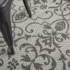 image:imageNourison Home Garden Party IvoryCharcoal 53 x Round Area Rug  Easy Clean Non Shedding Bed Room Living Room Dining Room Kitchen 5 x RoundIvoryCharcoal