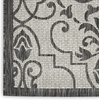 image:imageNourison Home Garden Party IvoryCharcoal 53 x Round Area Rug  Easy Clean Non Shedding Bed Room Living Room Dining Room Kitchen 5 x RoundIvoryCharcoal
