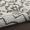 image:imageNourison Home Garden Party IvoryCharcoal 53 x Round Area Rug  Easy Clean Non Shedding Bed Room Living Room Dining Room Kitchen 5 x RoundIvoryCharcoal