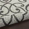 image:imageNourison Home Garden Party IvoryCharcoal 53 x Round Area Rug  Easy Clean Non Shedding Bed Room Living Room Dining Room Kitchen 5 x RoundIvoryCharcoal