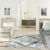image:imageNourison Home Geneva BlueGrey 4 x 6 Area Rug Traditional French Country Easy Cleaning Non Shedding Bed Room Living Room Dining Room Kitchen 4 x 6BlueGrey