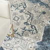 image:imageNourison Home Geneva BlueGrey 4 x 6 Area Rug Traditional French Country Easy Cleaning Non Shedding Bed Room Living Room Dining Room Kitchen 4 x 6BlueGrey