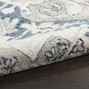 image:imageNourison Home Geneva BlueGrey 4 x 6 Area Rug Traditional French Country Easy Cleaning Non Shedding Bed Room Living Room Dining Room Kitchen 4 x 6BlueGrey