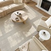 image:imageNourison Home Gentle Framework Beige 6 x 9 Area Rug  Easy Clean Non Shedding Bed Room Living Room Dining Room Kitchen 6 x 9Beige