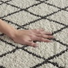 image:imageNourison Home Geometric Shag IvoryCharcoal 22 x 39 Area Rug  Easy Clean Non Shedding Bed Room Living Room Dining Room Kitchen 2 x 4