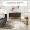 image:imageNourison Home Glam Abstract TaupeMulti 53 x 73 Area Rug Easy Cleaning Non Shedding Bed Room Living Room Dining Room Kitchen 5x7TaupeMulti