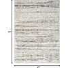image:imageNourison Home Glam Cream Grey 710 x 910 Area Rug  Easy Clean Non Shedding Bed Room Living Room Dining Room Kitchen 8 x 10Cream Grey