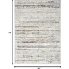 image:imageNourison Home Glam Cream Grey 710 x 910 Area Rug  Easy Clean Non Shedding Bed Room Living Room Dining Room Kitchen 8 x 10Cream Grey