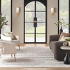 image:imageNourison Home Glam Cream Grey 710 x 910 Area Rug  Easy Clean Non Shedding Bed Room Living Room Dining Room Kitchen 8 x 10Cream Grey