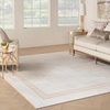 image:imageNourison Home Glam Ivory Cream 710 x 910 Area Rug  Easy Clean Non Shedding Bed Room Living Room Dining Room Kitchen 8 x 10Ivory Cream