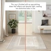 image:imageNourison Home Glam Ivory Multicolor 53 x 73 Area Rug  Easy Clean Non Shedding Bed Room Living Room Dining Room Kitchen 5 x 7Ivory