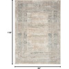 image:imageNourison Home Glam Ivory Multicolor 53 x 73 Area Rug  Easy Clean Non Shedding Bed Room Living Room Dining Room Kitchen 5 x 7Ivory Multicolor