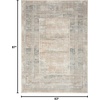 image:imageNourison Home Glam Ivory Multicolor 53 x 73 Area Rug  Easy Clean Non Shedding Bed Room Living Room Dining Room Kitchen 5 x 7Ivory Multicolor