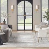 image:imageNourison Home Glam Ivory Multicolor 53 x 73 Area Rug  Easy Clean Non Shedding Bed Room Living Room Dining Room Kitchen 5 x 7Ivory Multicolor