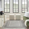 image:imageNourison Home Glam Ivory Multicolor 53 x 73 Area Rug  Easy Clean Non Shedding Bed Room Living Room Dining Room Kitchen 5 x 7Silver