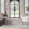 image:imageNourison Home Glam Ivory Multicolor 53 x 73 Area Rug  Easy Clean Non Shedding Bed Room Living Room Dining Room Kitchen 5 x 7Silver