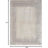 image:imageNourison Home Glam Ivory Multicolor 53 x 73 Area Rug  Easy Clean Non Shedding Bed Room Living Room Dining Room Kitchen 5 x 7Silver