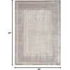 image:imageNourison Home Glam Ivory Multicolor 53 x 73 Area Rug  Easy Clean Non Shedding Bed Room Living Room Dining Room Kitchen 5 x 7Silver