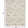 image:imageNourison Home Glam Ivory Multicolor 9 x 12 Area Rug  Easy Clean Non Shedding Bed Room Living Room Dining Room Kitchen 9 x 12IvoryMulti