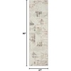 image:imageNourison Home Glam Ivory Multicolor 9 x 12 Area Rug  Easy Clean Non Shedding Bed Room Living Room Dining Room Kitchen 9 x 12IvoryMulti