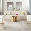image:imageNourison Home Glam Multicolor 710 x 910 Area Rug  Easy Clean Non Shedding Bed Room Living Room Dining Room Kitchen 8 x 10Multi Color