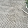 image:imageNourison Home Glam Silver Grey 53 x 73 Area Rug  Easy Clean Non Shedding Bed Room Living Room Dining Room Kitchen 5 x 7Silver Grey