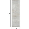 image:imageNourison Home Glam Silver Grey 53 x 73 Area Rug  Easy Clean Non Shedding Bed Room Living Room Dining Room Kitchen 5 x 7Silver Grey