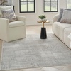 image:imageNourison Home Glam Silver Grey 53 x 73 Area Rug  Easy Clean Non Shedding Bed Room Living Room Dining Room Kitchen 5 x 7Silver Grey