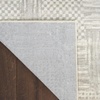 image:imageNourison Home Glam Silver Grey 53 x 73 Area Rug  Easy Clean Non Shedding Bed Room Living Room Dining Room Kitchen 5 x 7Silver Grey