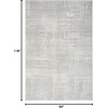 image:imageNourison Home Glam Silver Grey 53 x 73 Area Rug  Easy Clean Non Shedding Bed Room Living Room Dining Room Kitchen 5 x 7Silver Grey